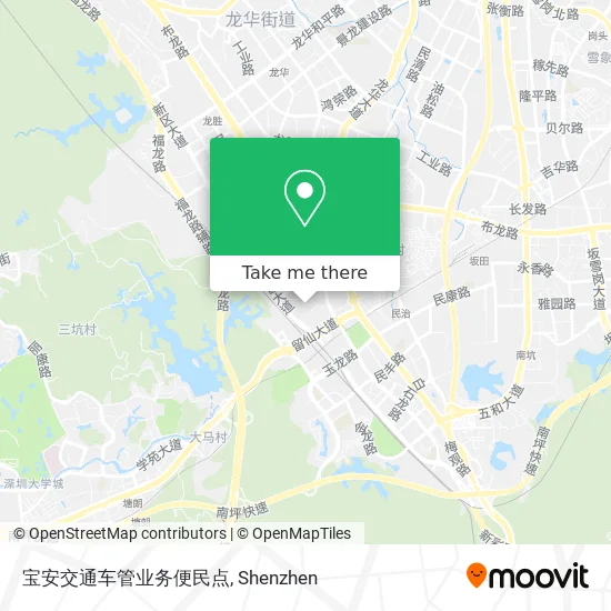 宝安交通车管业务便民点 map