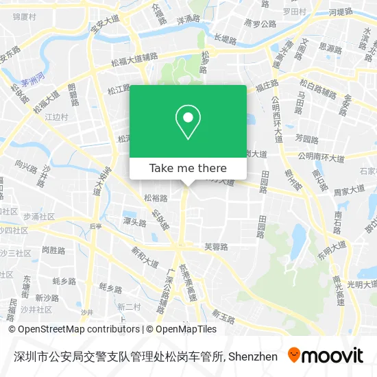 深圳市公安局交警支队管理处松岗车管所 map