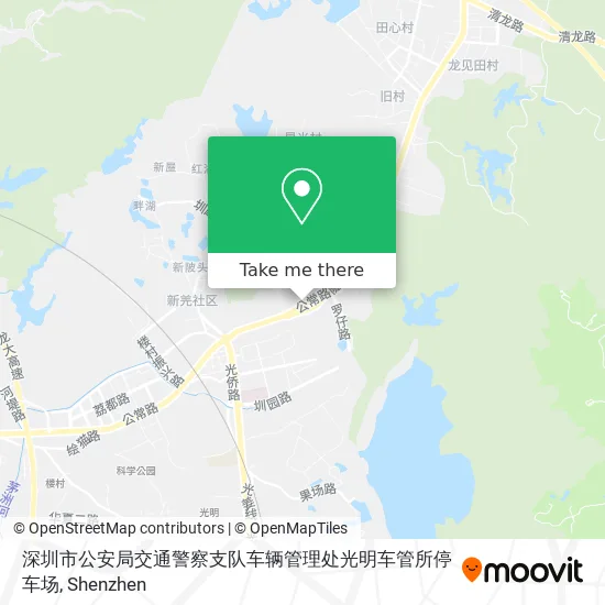深圳市公安局交通警察支队车辆管理处光明车管所停车场 map
