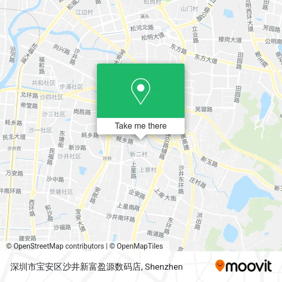深圳市宝安区沙井新富盈源数码店 map