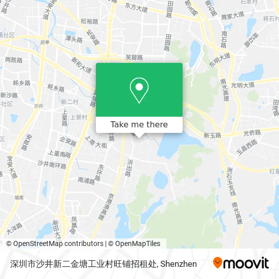 深圳市沙井新二金塘工业村旺铺招租处 map