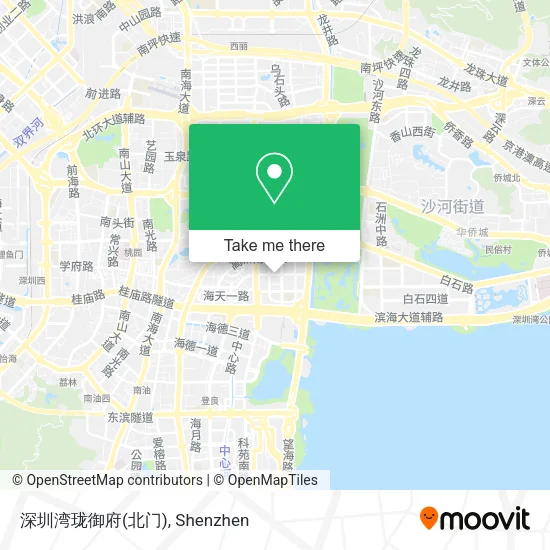 深圳湾珑御府(北门) map