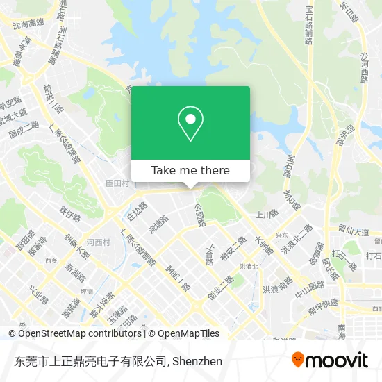 东莞市上正鼎亮电子有限公司 map