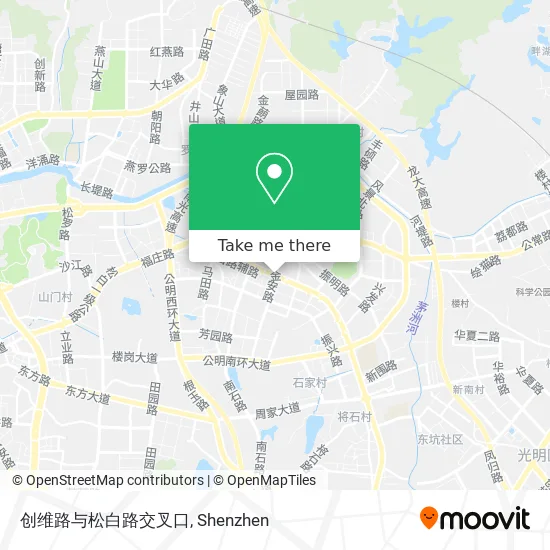 创维路与松白路交叉口 map