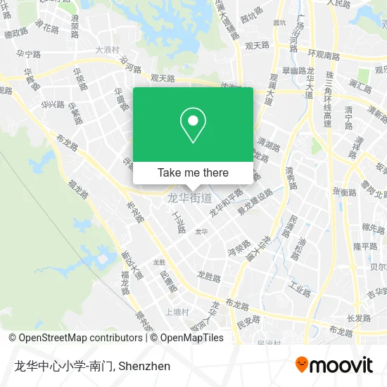 龙华中心小学-南门 map