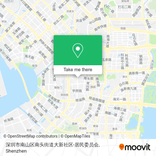 深圳市南山区南头街道大新社区-居民委员会 map
