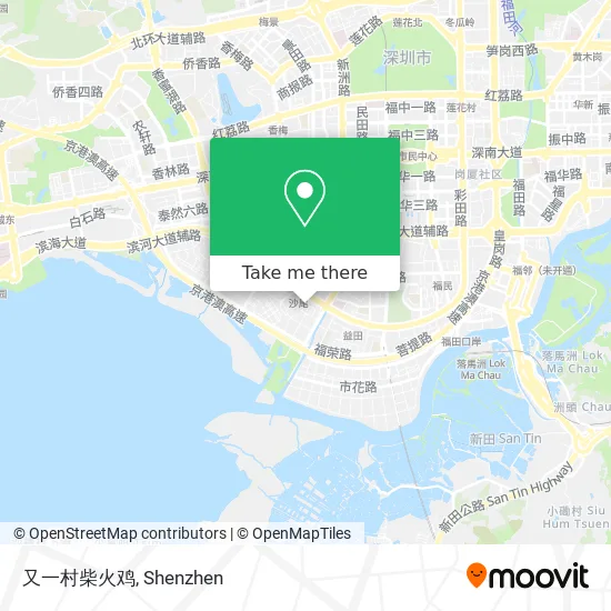 又一村柴火鸡 map