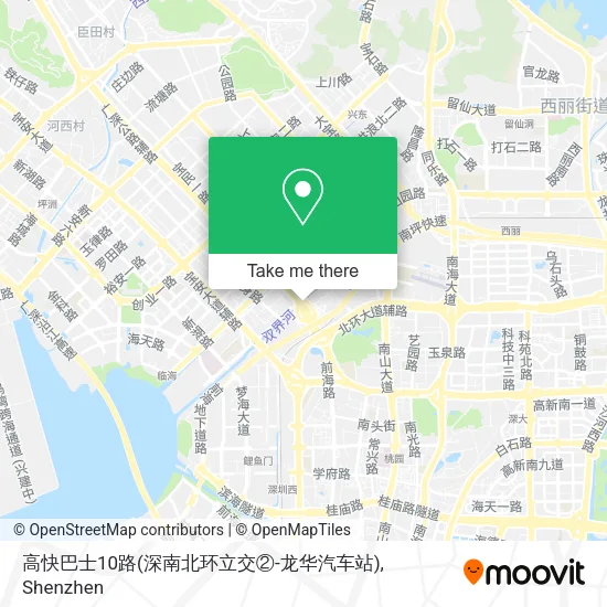 高快巴士10路(深南北环立交②-龙华汽车站) map