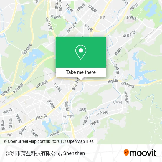 深圳市蒲益科技有限公司 map
