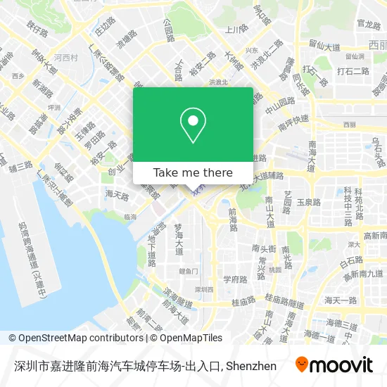 深圳市嘉进隆前海汽车城停车场-出入口 map