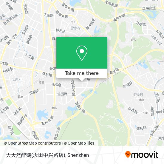 大天然醉鹅(坂田中兴路店) map