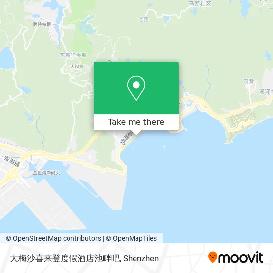 大梅沙喜来登度假酒店池畔吧 map