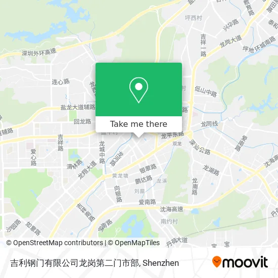 吉利钢门有限公司龙岗第二门市部 map