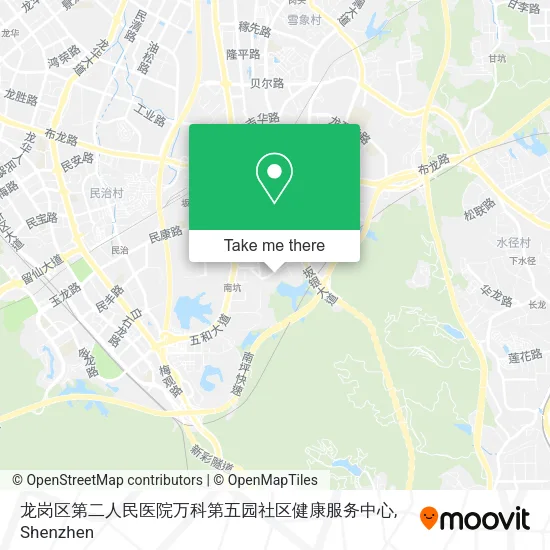 龙岗区第二人民医院万科第五园社区健康服务中心 map