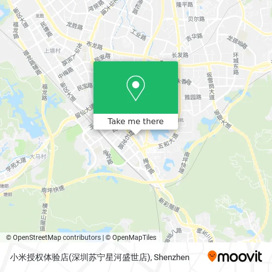 小米授权体验店(深圳苏宁星河盛世店) map