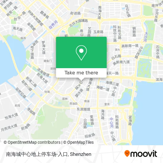 南海城中心地上停车场-入口 map