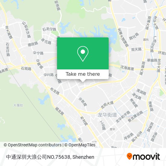 中通深圳大浪公司NO.75638 map