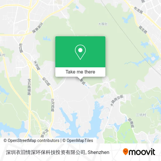 深圳衣旧情深环保科技投资有限公司 map