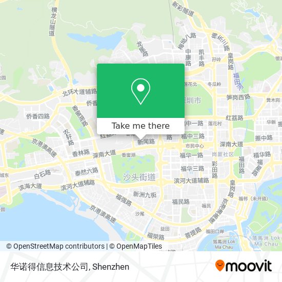 华诺得信息技术公司 map