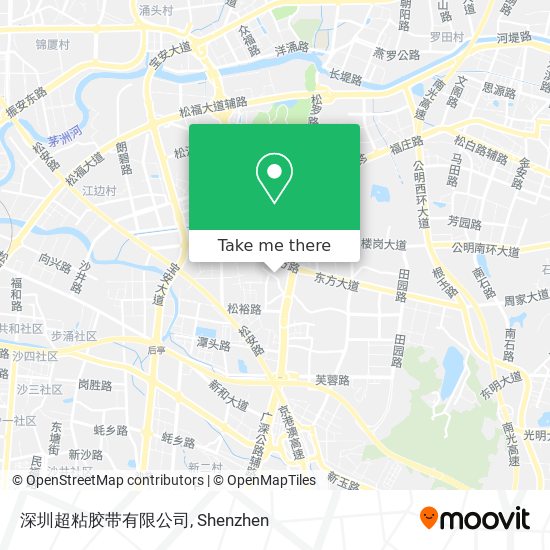 深圳超粘胶带有限公司 map