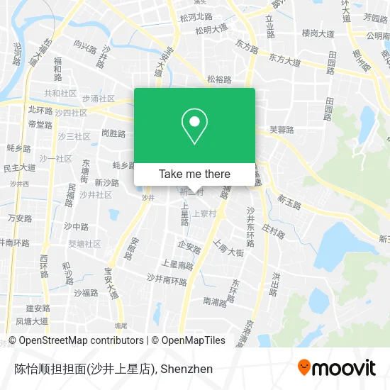 陈怡顺担担面(沙井上星店) map