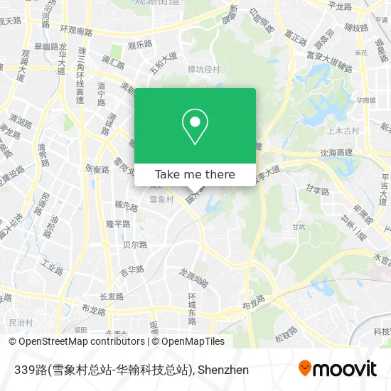 339路(雪象村总站-华翰科技总站) map