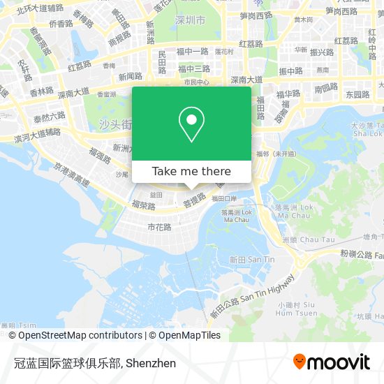 冠蓝国际篮球俱乐部 map