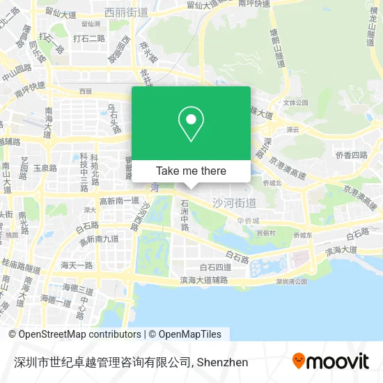 深圳市世纪卓越管理咨询有限公司 map