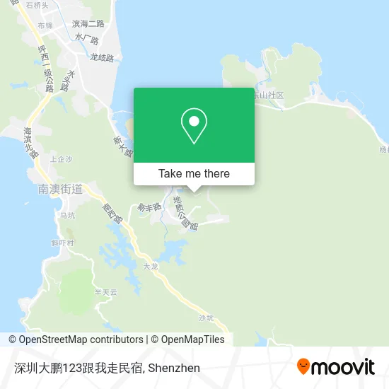 深圳大鹏123跟我走民宿 map