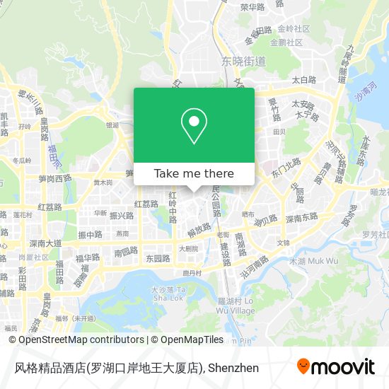 风格精品酒店(罗湖口岸地王大厦店) map