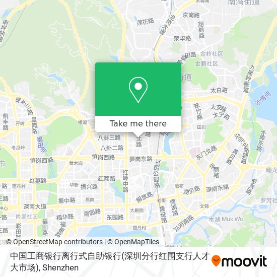 中国工商银行离行式自助银行(深圳分行红围支行人才大市场) map