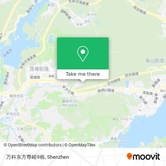 万科东方尊峪9栋 map