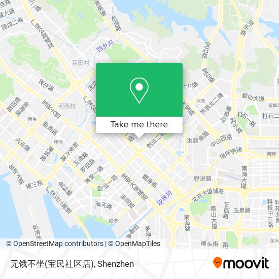 无饿不坐(宝民社区店) map