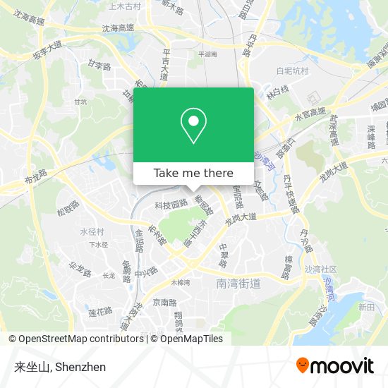 来坐山 map