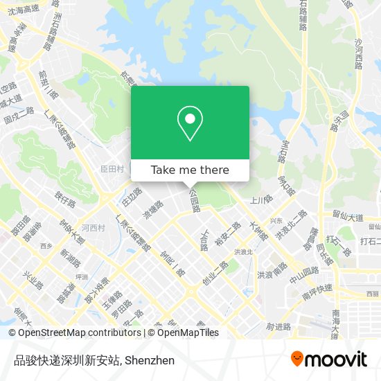 品骏快递深圳新安站 map