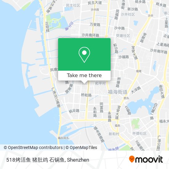 518烤活鱼 猪肚鸡 石锅鱼 map