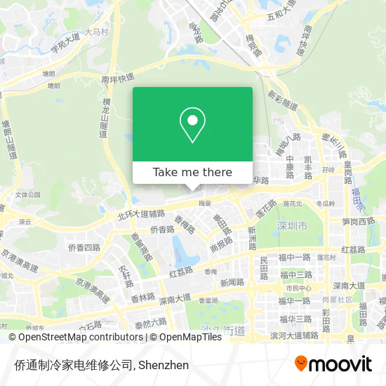 侨通制冷家电维修公司 map