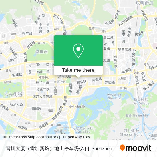雷圳大厦（雷圳宾馆）地上停车场-入口 map