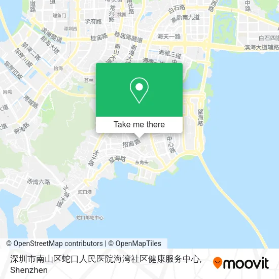 深圳市南山区蛇口人民医院海湾社区健康服务中心 map