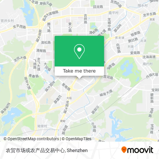 农贸市场或农产品交易中心 map