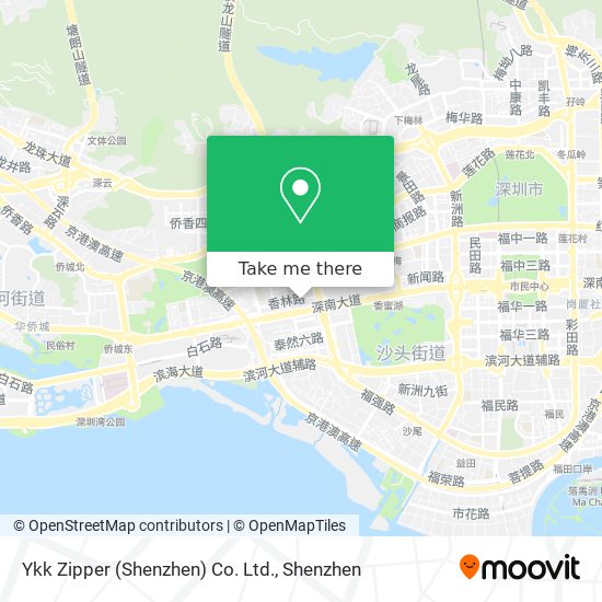 Ykk Zipper (Shenzhen) Co. Ltd. map