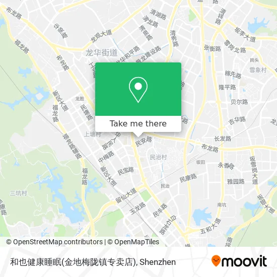 和也健康睡眠(金地梅陇镇专卖店) map
