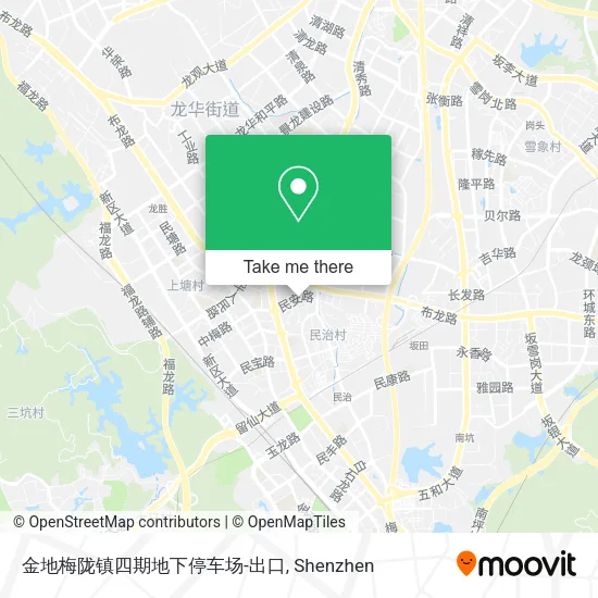 金地梅陇镇四期地下停车场-出口 map