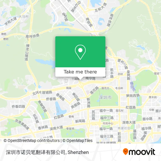 深圳市诺贝笔翻译有限公司 map