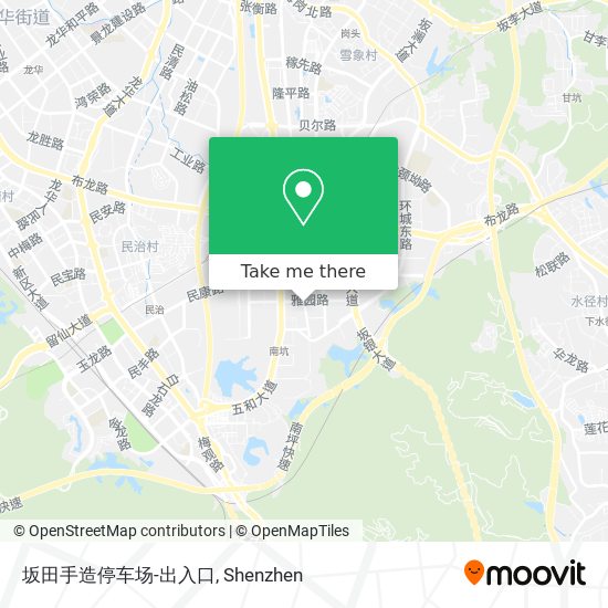 坂田手造停车场-出入口 map