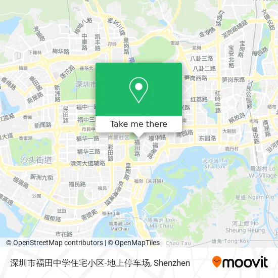 深圳市福田中学住宅小区-地上停车场 map