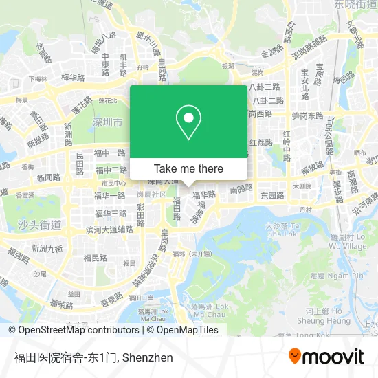 福田医院宿舍-东1门 map