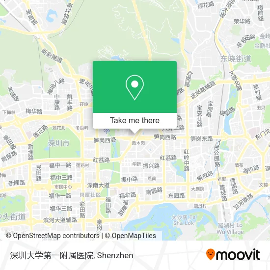 深圳大学第一附属医院 map