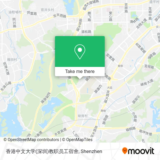 香港中文大学(深圳)教职员工宿舍 map