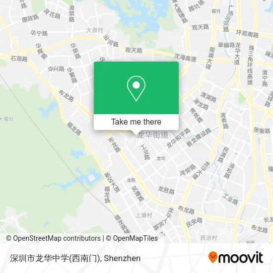 深圳市龙华中学(西南门) map